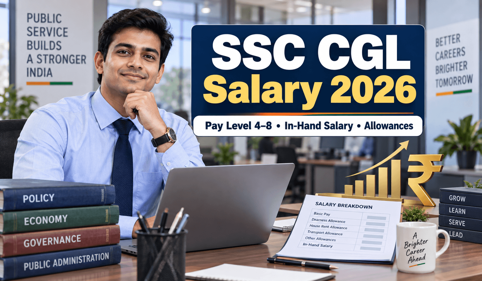 SSC CGL Salary 2026: Post-wise Pay Level, In-Hand Salary, Allowances and Career Growth
