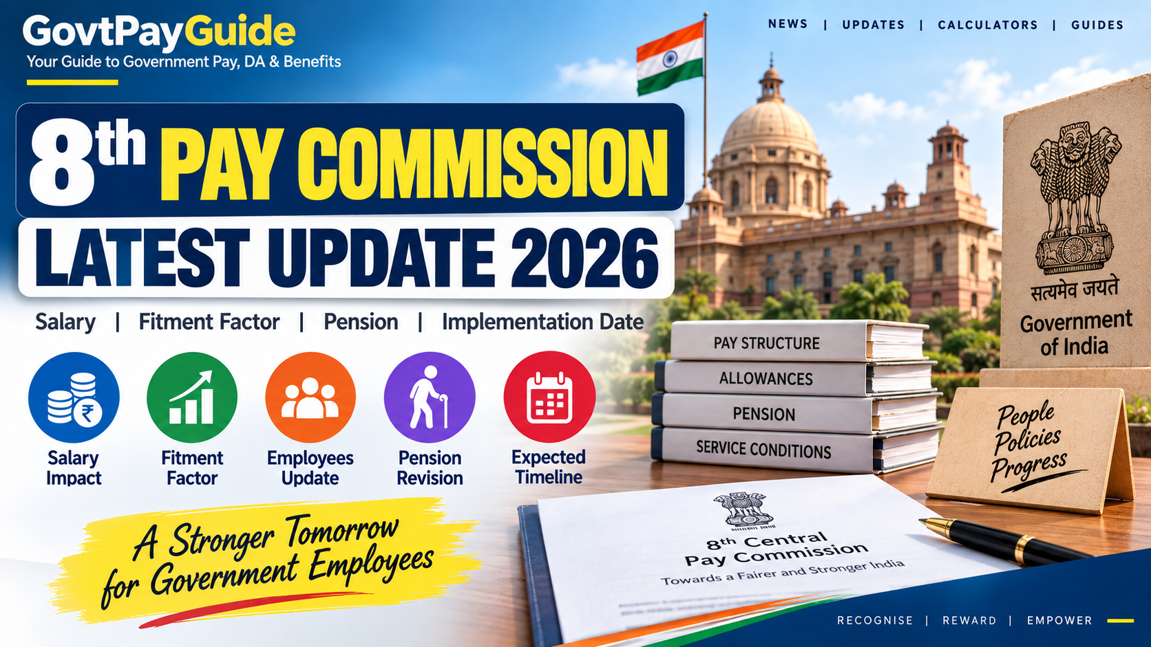 8th Pay Commission Latest Update 2026: Salary, Fitment Factor, Pension & Implementation Date